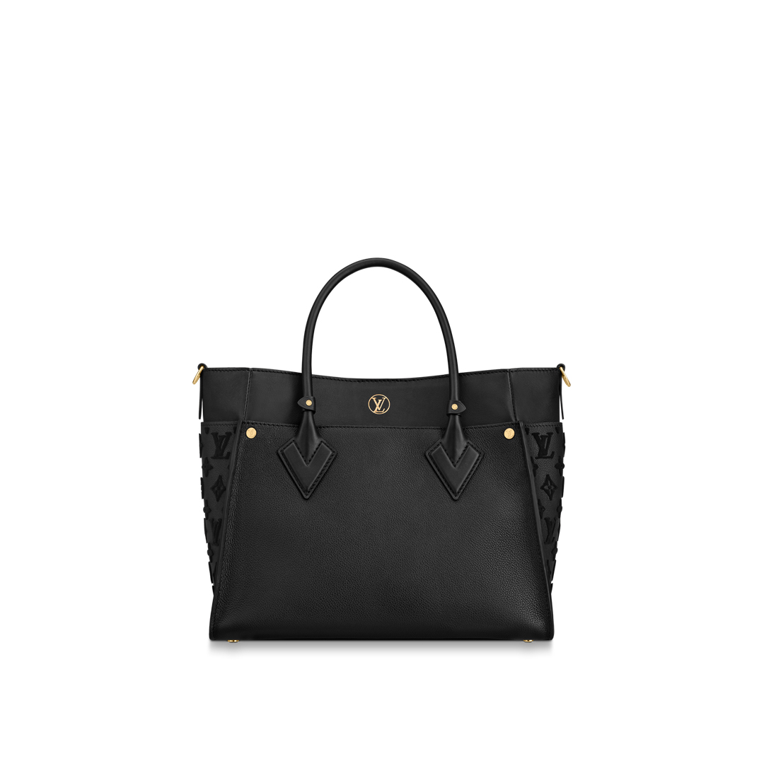 Louis Vuitton ON MY SIDE MM Tote Bag M53826 Black